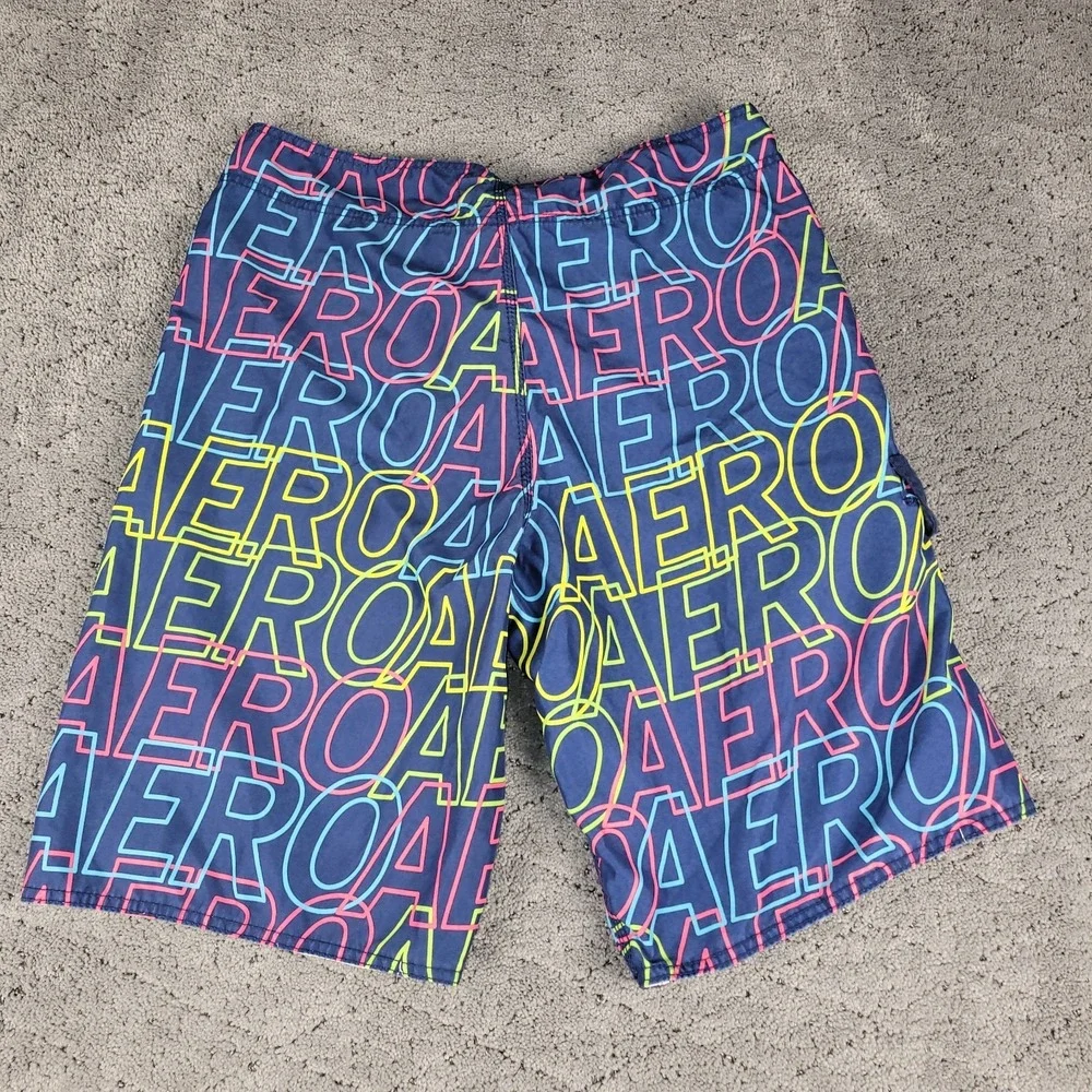 Aeropostale Board Shorts Mens 33 AOP Drawstring Swim Surfing Beach 11